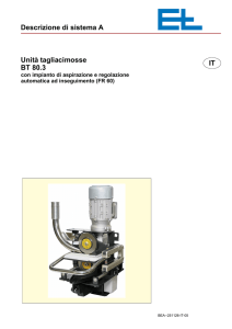 Descrizione di sistema A IT Unità tagliacimosse BT