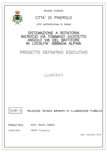 Elab. 1.b Relazione tecnica impianto di illuminazione pubblica