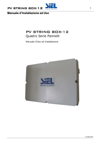 IV359 REV07 D Manuale D`uso E Installazione PV STRING BOX
