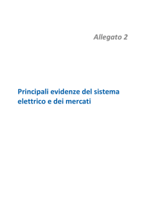 Allegato 2 - Principali evidenze del sistema elettrico e dei