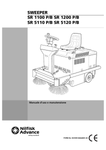 sweeper sr 1100 p/b sr 1200 p/b sr 5110 p/b sr 5120