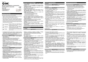 Manuale di installazione e manutenzione Cilindro elettrico