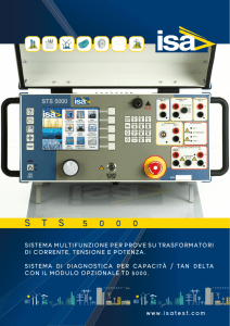 STS 5000 scheda tecnica