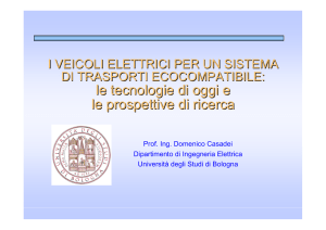 Progetti di ricerca sui veicoli elettrici