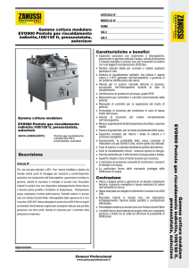 Gamma cottura modulareEVO900 Pentola gas riscaldamento