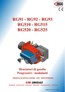RG91 - RG92 - RG93 RG510 - RG515 RG520