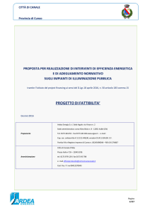 PROGETTO DI FATTIBILITA