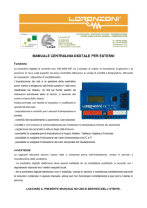 Centralina digitale per esterni_Manuale ITA