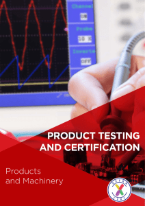 product testing and certification