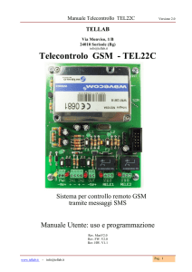 Telecontrolo GSM - TEL22C