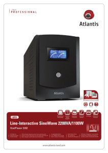 Line-Interactive SineWave 2200VA/1100W - Atlantis-Land