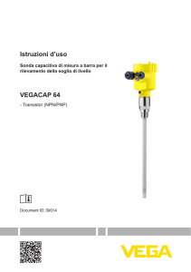 Istruzioni d`uso - VEGACAP 64 -