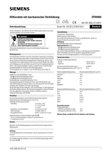 Hilfsschütz mit mechanischer Verklinkung