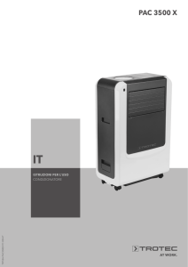 Trotec PAC 3500X - Manuale d`uso