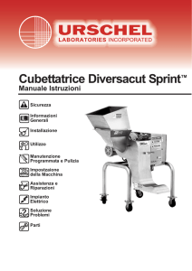 Cubettatrice Diversacut Sprint™ Manuale Istruzioni