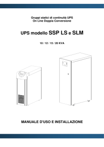 UPS modello SSP LS e SLM