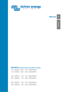 Manual - Victron Energy