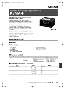 Strumento di misura per frequenza/velocità K3MA-F
