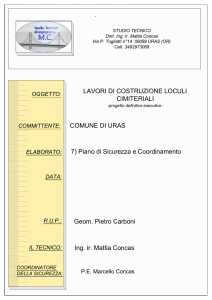 piano di sicurezza e coordinamento