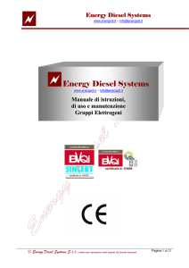 Manuale uso e manuten - Energy Diesel Systems Srl