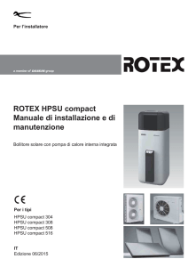 ROTEX HPSU compact Manuale di installazione e di manutenzione
