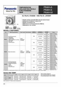 PM4H - Temporizzatore analogico