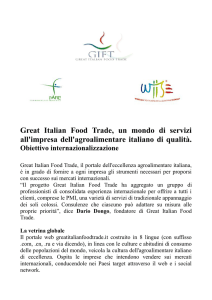 i nostri servizi - Great Italian Food Trade