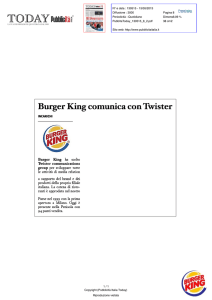 BurgerKing comunica con Twister