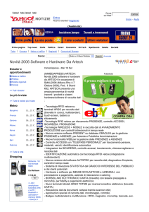 Novità 2006 Software e Hardware Da Artech