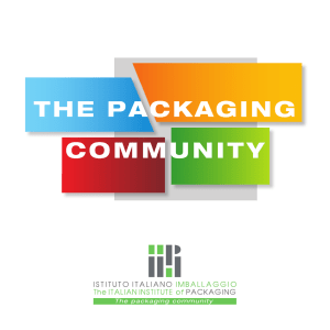 THE PACKAGING COMMUNITY - Istituto Italiano Imballaggio