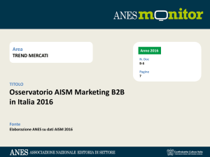 Osservatorio AISM Marketing B2B in Italia 2016