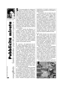 Pubblicità mirata - Fondazione Giulietti