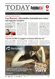 Leo Burnett, Alessandro Antonini new entry nel reparto