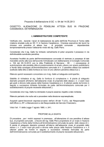 Proposta di deliberazione di GC n. 64 del 14.05.2013 OGGETTO