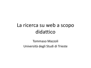 La ricerca sul web a scopo didattico documento PDF