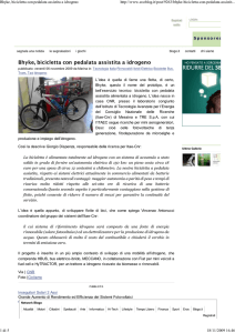 Ecoblog: Bhyke, bicicletta con pedalata assistita a idrogeno