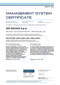 management system certificate