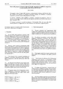 pubblicità ingannevole e sleale (^), la Commissione ave