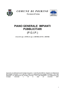 Piano generale degli impianti pubblicitari