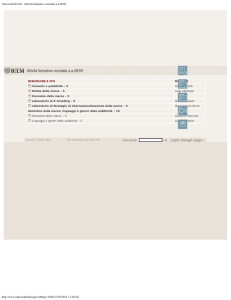 Consulta gli insegnamenti 2008/2009