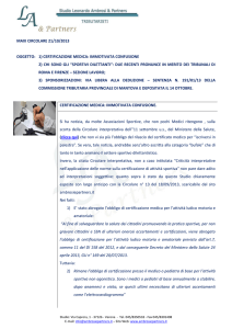 maxi circolare 21/10/2013 oggetto: 1) certificazione