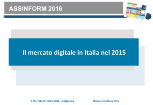 Il mercato digitale in Italia nel 2015