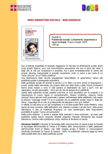 G. Gadotti, Pubblicità sociale. Lineamenti, esperienze e nuovi