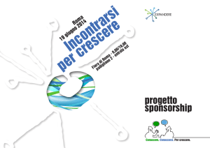 progetto sponsorship