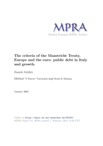 The criteria of the Maastricht Treaty, Europe and the euro: public