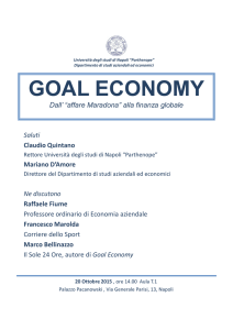 goal economy - dipartimento di studi aziendali ed economici