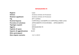 riparazione pc nov 2014 - Archivio di Stato di Frosinone