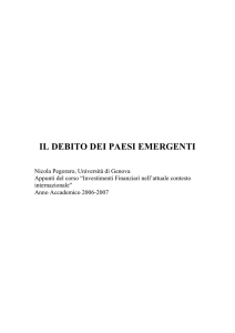 pegoraro-debito dei paesi emergenti