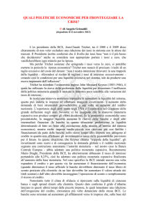 quali politiche economiche per fronteggiare la crisi? di angelo grimaldi