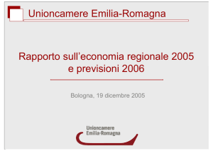 Unioncamere Emilia-Romagna Rapporto sull`economia regionale